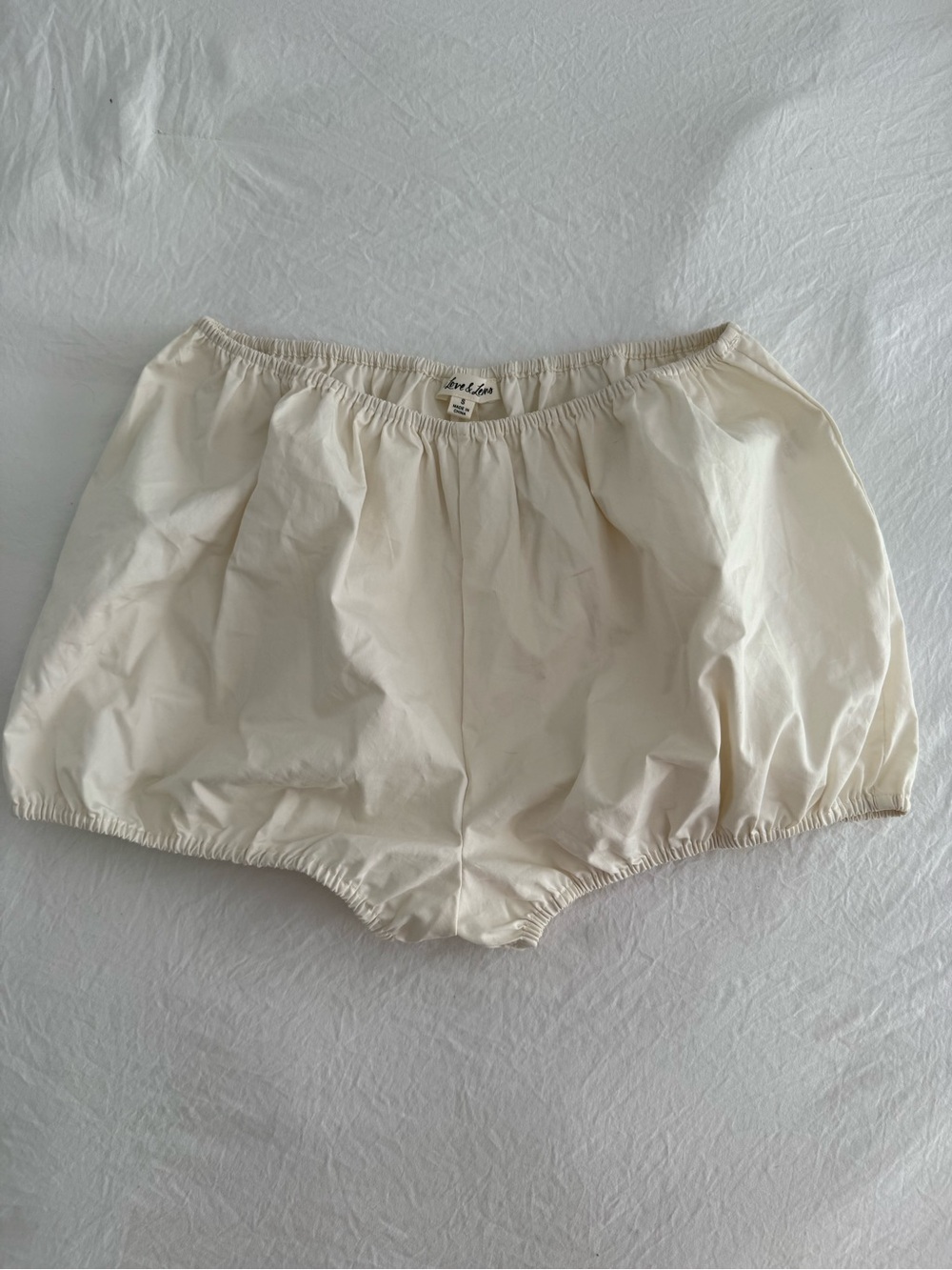 For Love And Lemons Cream Bubble Shorts | Small